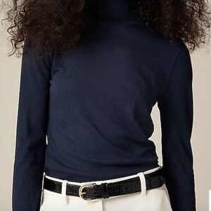 JCrew white turtleneck top